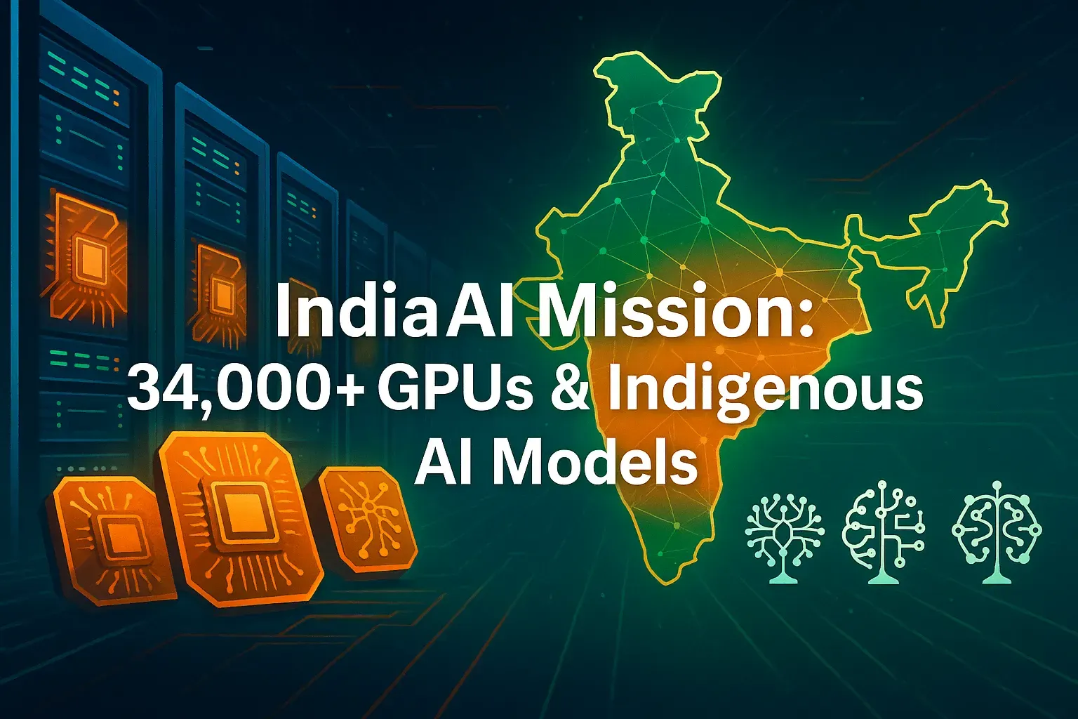 IndiaAI Mission Scales to 34,000+ GPUs | Indigenous AI Foundation Models Launched